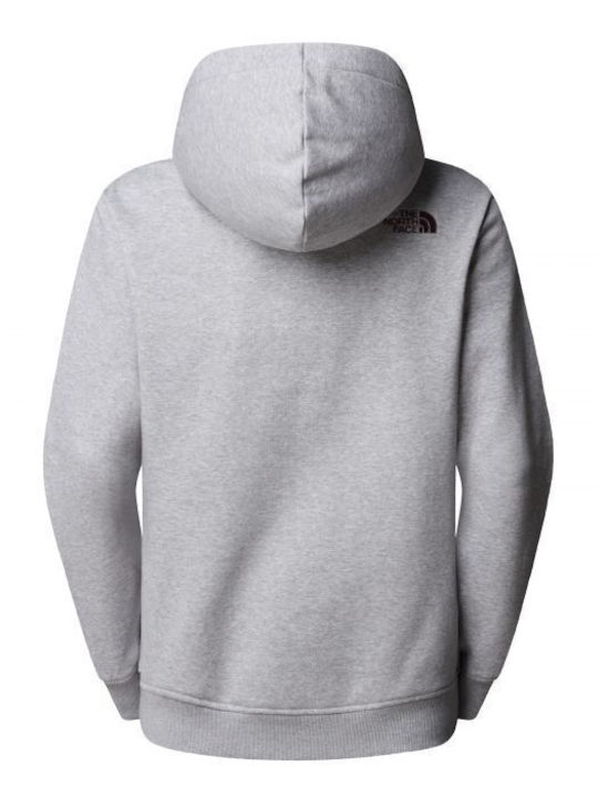 Drew Peak Pull Women's Sweatshirt Hooded Light Grey Heather-tawny Quartz