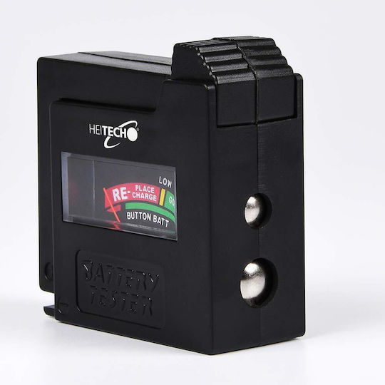 Heitech 04002436 Analog Battery Tester with Battery Size Adjustment Lever