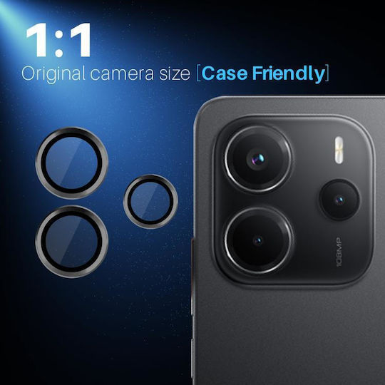 Xiaomi Camera Protection Tempered Glass Black for the Xiaomi Redmi Note 14 4G