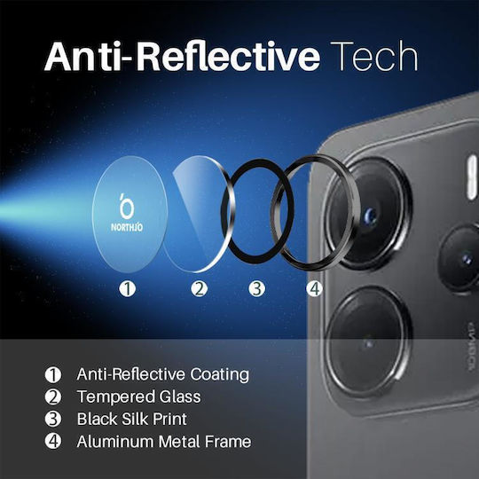 Xiaomi Camera Protection Tempered Glass Black for the Xiaomi Redmi Note 14 4G