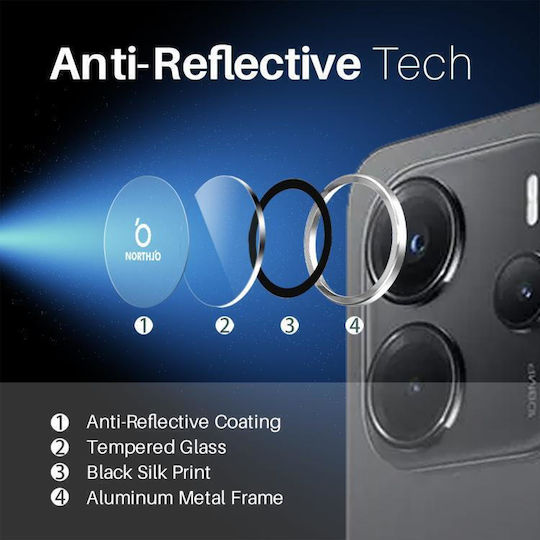 Xiaomi Προστασία Κάμερας Tempered Glass Μαύρο για το Xiaomi Redmi Note 14 5G
