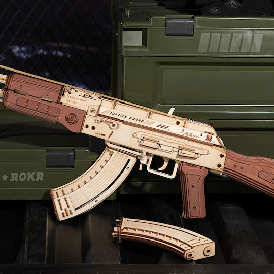 Rokr Παιχνίδι Κατασκευών Ξύλινo AK 47 για Παιδιά 14+ Ετών