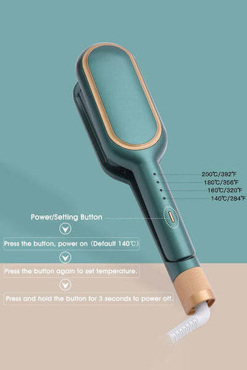 Ceramic Electric Brush for Straightening and Curls Hair and Beard