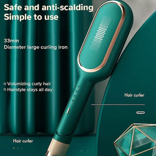 Ceramic Electric Brush for Straightening and Curls Hair and Beard