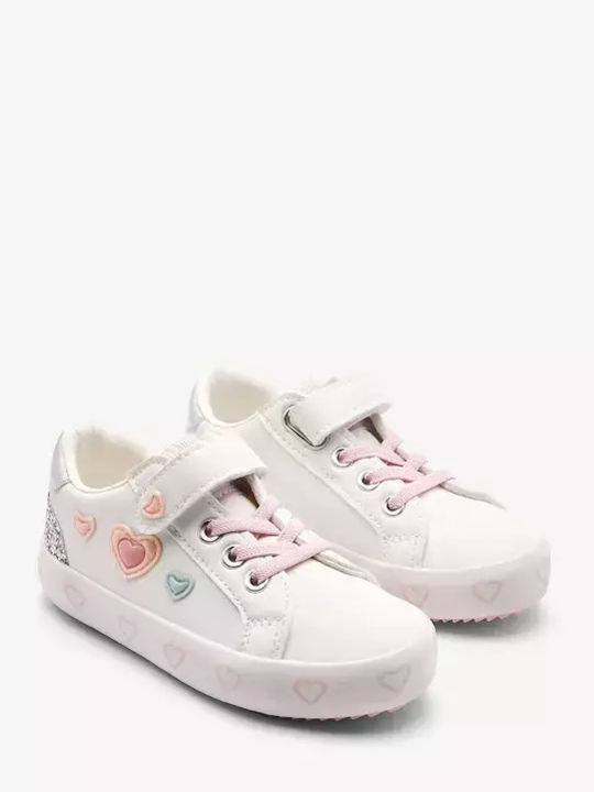 Kids Sneakers with Scratch White