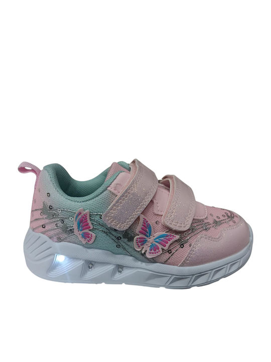 Kids Sneakers Anatomic with Scratch & Lights Pink