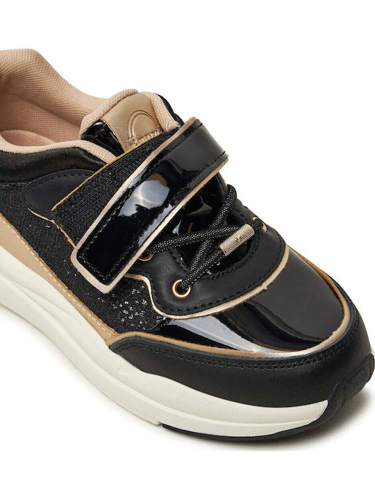 Παιδικά Sneakers με Σκρατς Μαύρα