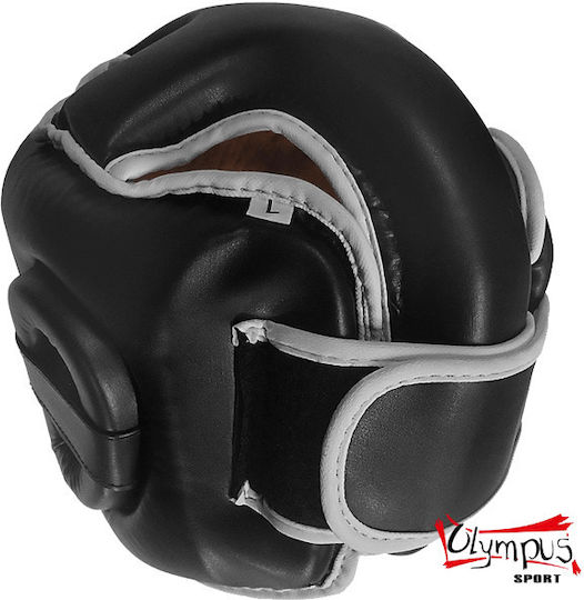 Olympus Sport Thai Pro Boxhelm Erwachsene Offenes Gesicht Schwarz