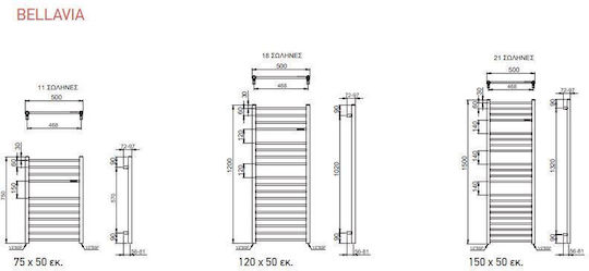 Thermo Bellavia Handtuchhalter Badezimmer 750x500 Gray Ohne Schalter