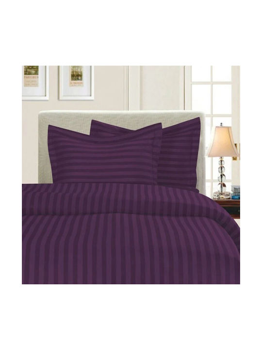 Kotonia Home Set Față de Pernă cu plic de acoperire Violet 40x40cm.
