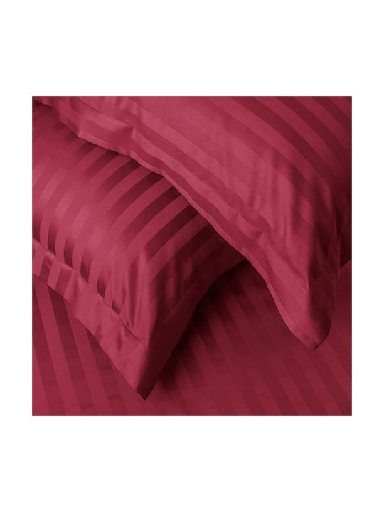 Kotonia Home Σετ Μαξιλαροθήκες με Φάσα Red 40x40εκ.