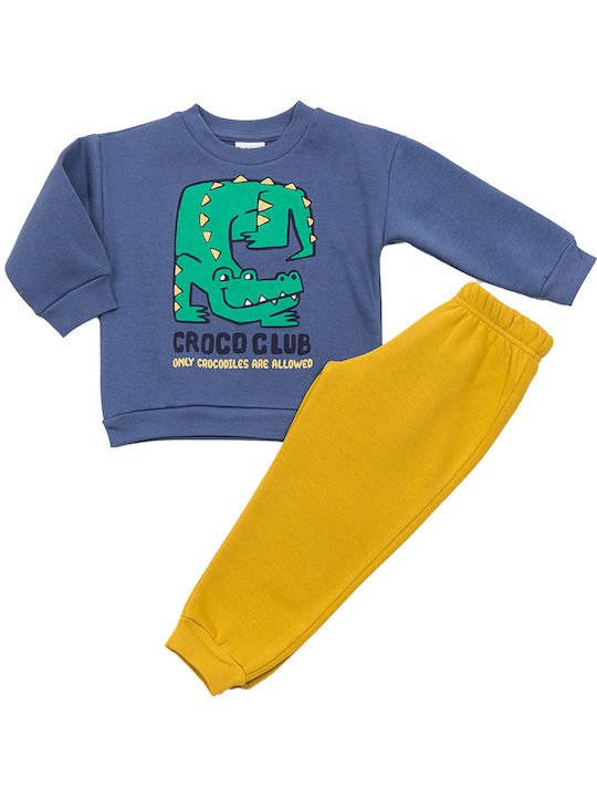 Kids Sweatpants Set Blue 2pcs