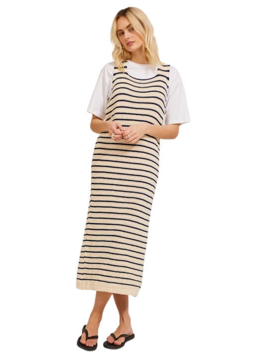 Summer Midi Dress Seed Pearl