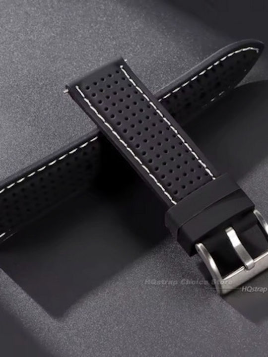 Rubber Strap Black 20mm