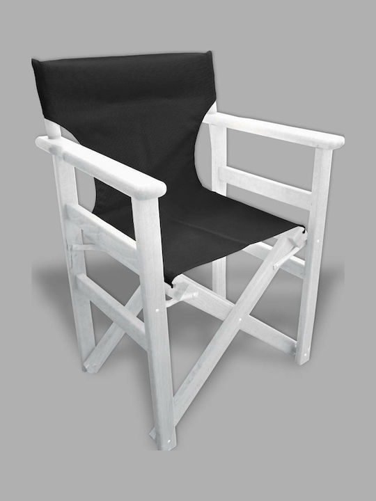 Director Chair Wooden Black 45x40x45cm