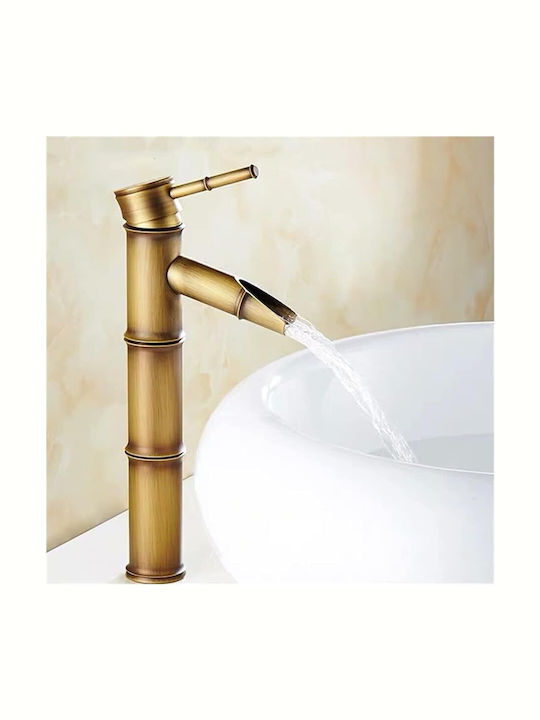 Mischung Waschtischarmatur Wasserfall Groß Bronze Mischung Waschtischarmatur Wasserfall Groß Bronze