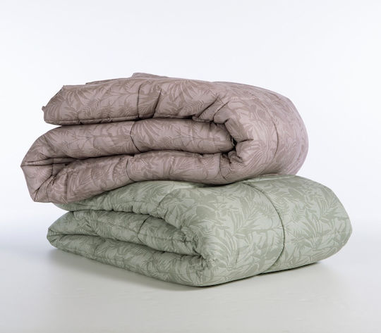 Nef-Nef Homeware Duvet Queen with Microfiber Filling 220x240cm Dazier Green 330 GSMGsm