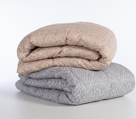 Nef-Nef Homeware Пухено Куинсайз с Пълнеж Microfiber 220x240бр Orion Бежов 330 г/м²Gsm