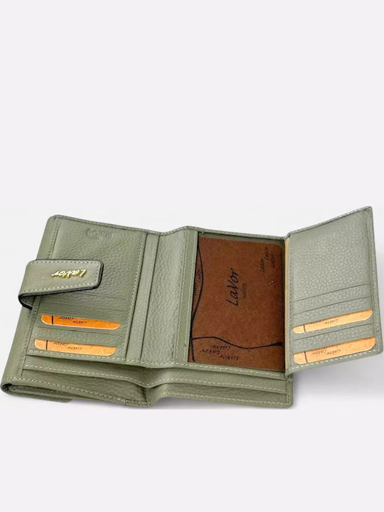 Groß Leder Damen Geldbörse Klassisch mit RFID Khaki