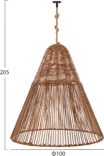 HomeMarkt Pendant Light Brown 100x100x100cm HomeMarkt Pendant Light Brown 100x100x100cm