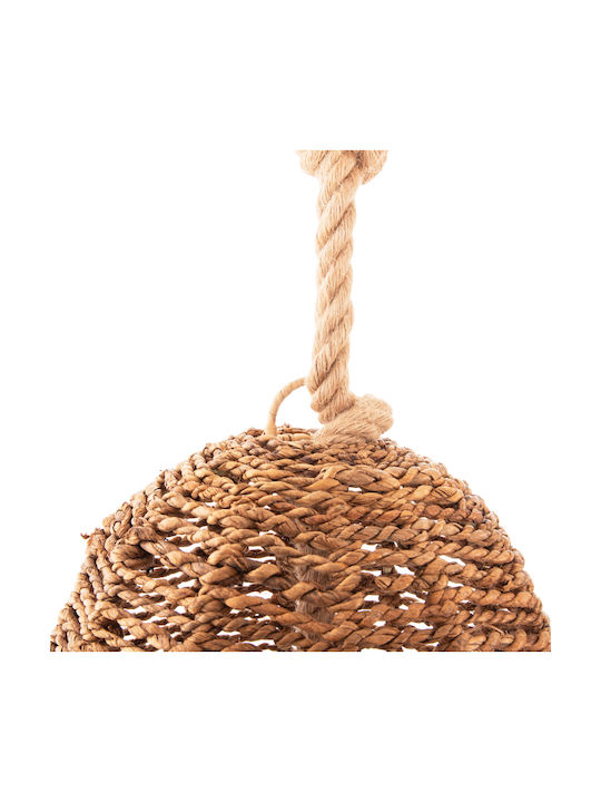 HomeMarkt Pendant Light Brown Boho with Rope for Socket E27 100x100x100cm