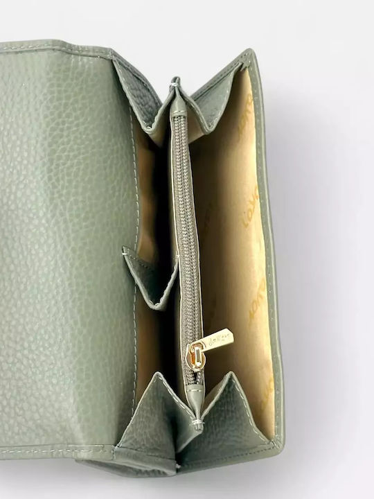 Groß Leder Damen Geldbörse Klassisch mit RFID Khaki