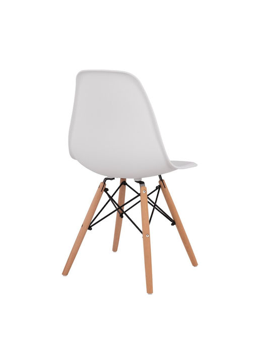Twist Kitchen Polypropylene Chair White 46x50x82cm