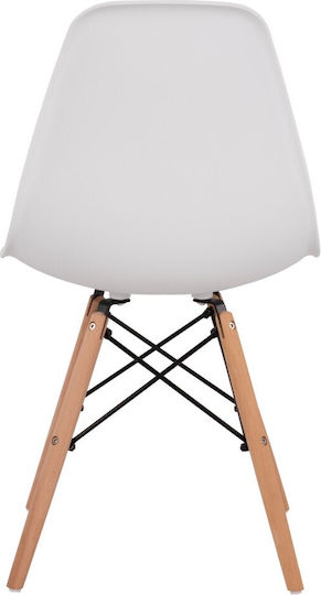 Twist Kitchen Polypropylene Chair White 46x50x82cm