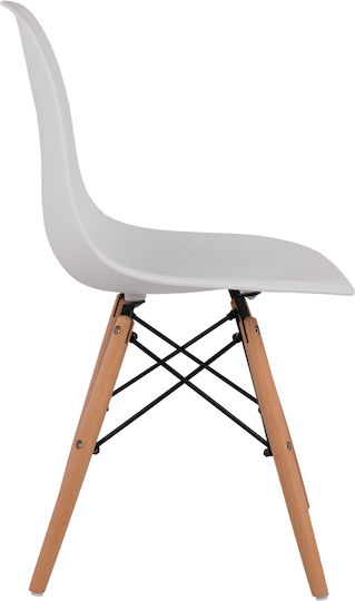 Twist Kitchen Polypropylene Chair White 46x50x82cm