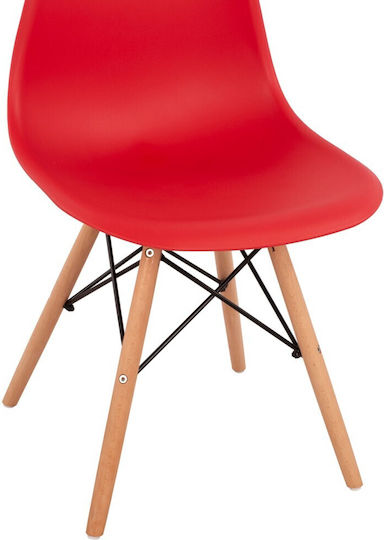 Twist PP Stühle Küche Red 1Stück 46.5x53x82cm