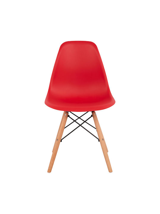 Twist PP Stühle Küche Red 1Stück 46.5x53x82cm