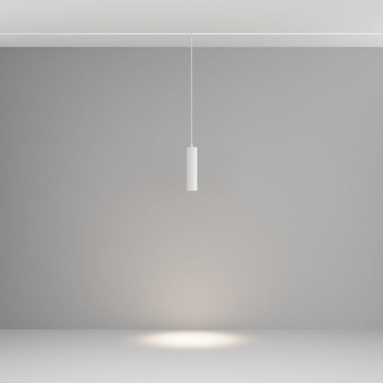 Maytoni Pendant Light White LED with Warm to Cool White Light Rail