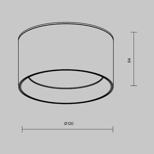 Maytoni Pendant Light White 6.4x6.4x12cm