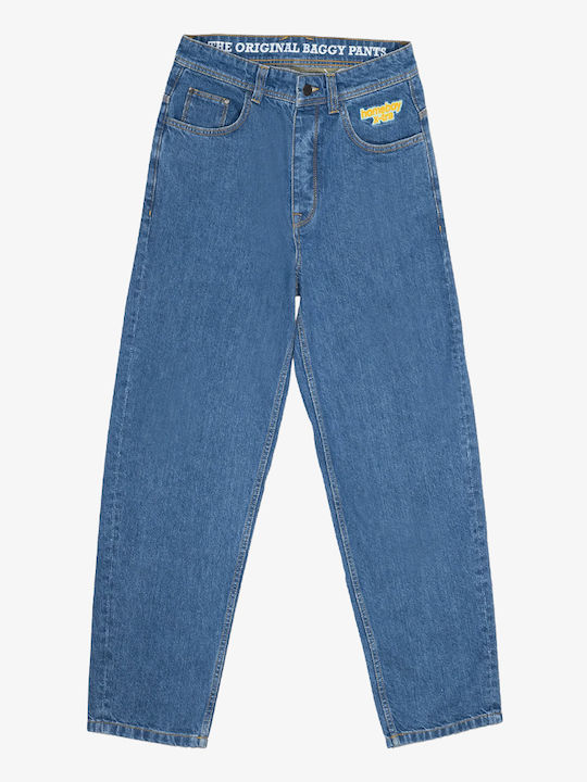 X-tra Pantaloni De Blugi Pentru Bărbați Lejeri Linie Straight Fit Spălați Albastru