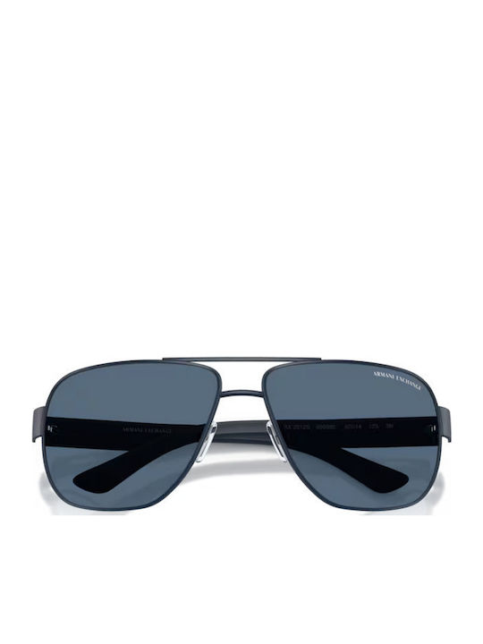 Armani Exchange Мъжки Слънчеви Очила с Сив Метален Рамка и Сини Стъкла AX2012S 609980