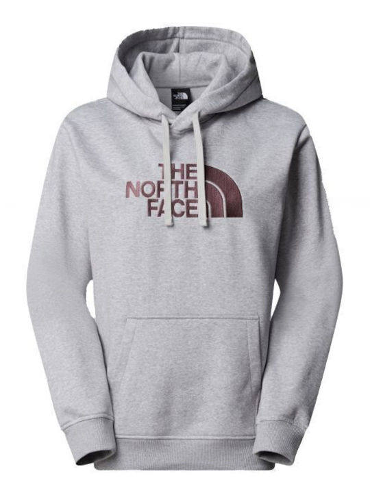 Drew Peak Pull Women's Sweatshirt Hooded Light Grey Heather-tawny Quartz