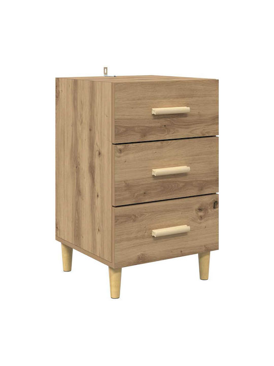 Комод Дървен Кафяв дъб 40x40x66см