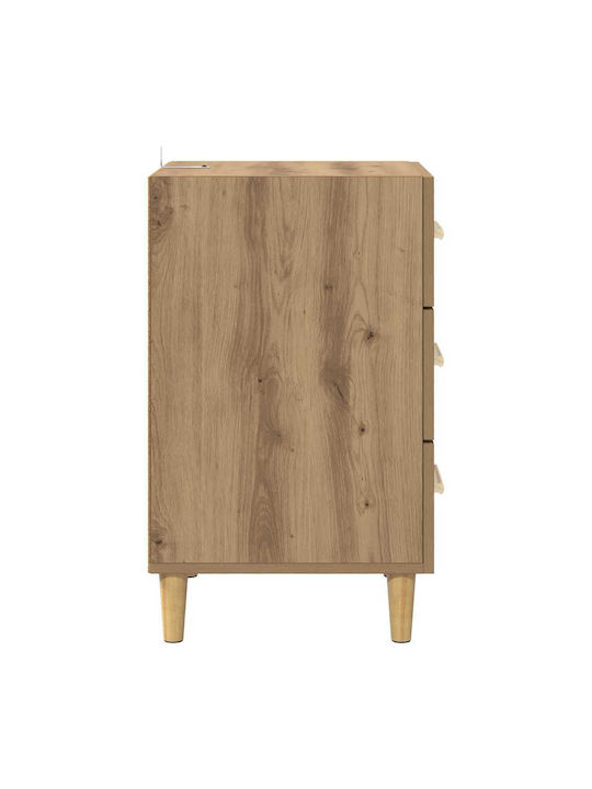 Комод Дървен Кафяв дъб 40x40x66см