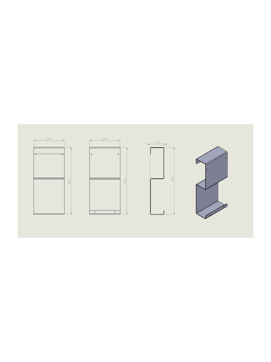 Verdi Grey Bathroom Shelf