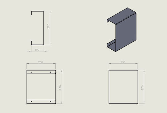 Verdi Grey Bathroom Shelf