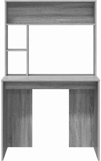 Дървено Бюро Сиво Sonoma 91x50x149см