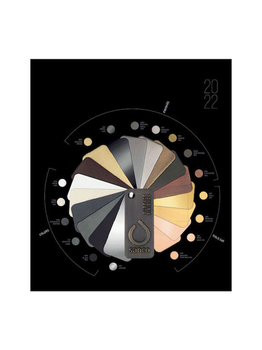 Sanco Monogram Кука Баня Единично с винтове ​2x6.5см Черен
