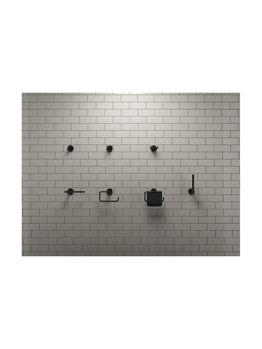 Verdi Sigma Επιτοίχια Σπογγοθήκη Inox Black Matt