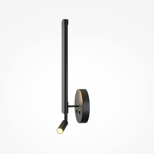 Maytoni Modern Lamp Wall with Integrated LED and Cool White Light Black 51.6x9.6x15cm