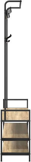 Entry Furniture with Hanger Sonoma Oak 95x34x184cm
