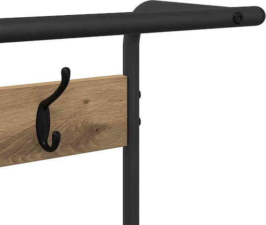 Mobilier de Intrare cu Cuier Coffee 75x34x184cm