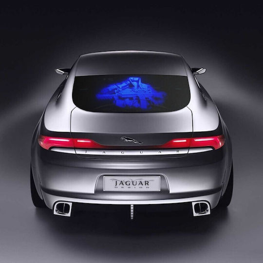 Autocolant Transparent Invizibil Fluorescent Imagine UV