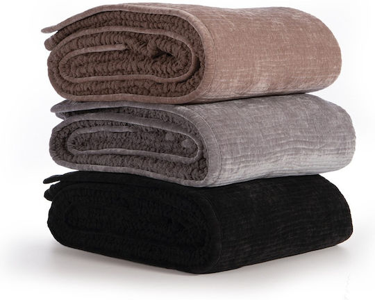 Nef-Nef Homeware Brave Tagesdecke Übergröße aus Polyester Mocca 230x240cm