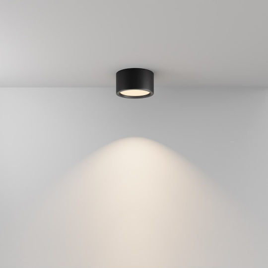 Maytoni Leuchte Deckenleuchte Badezimmer 9cm Schwarz mit Integrierter LED