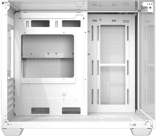 TH285M Gaming Midi Tower Computer Case with Side Window White